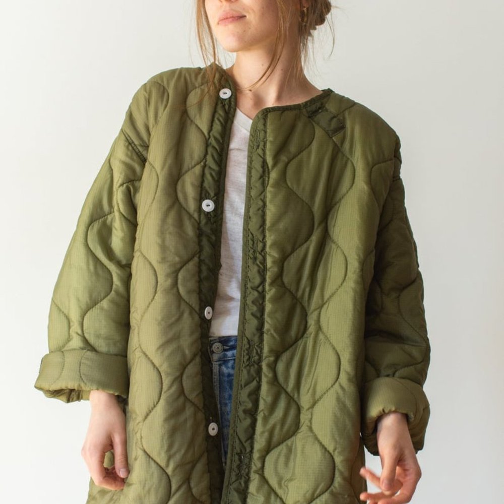 Green Quilted Jacket